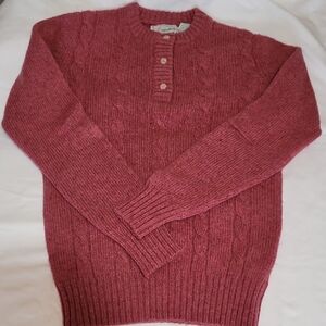 Red Cable Knit Sweater